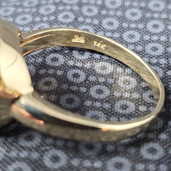 Le Vian 14k Honey Gold 2.75 cttw Citrine & Diamond Ring 7.3g. Size 12 - Picture 10 of 16